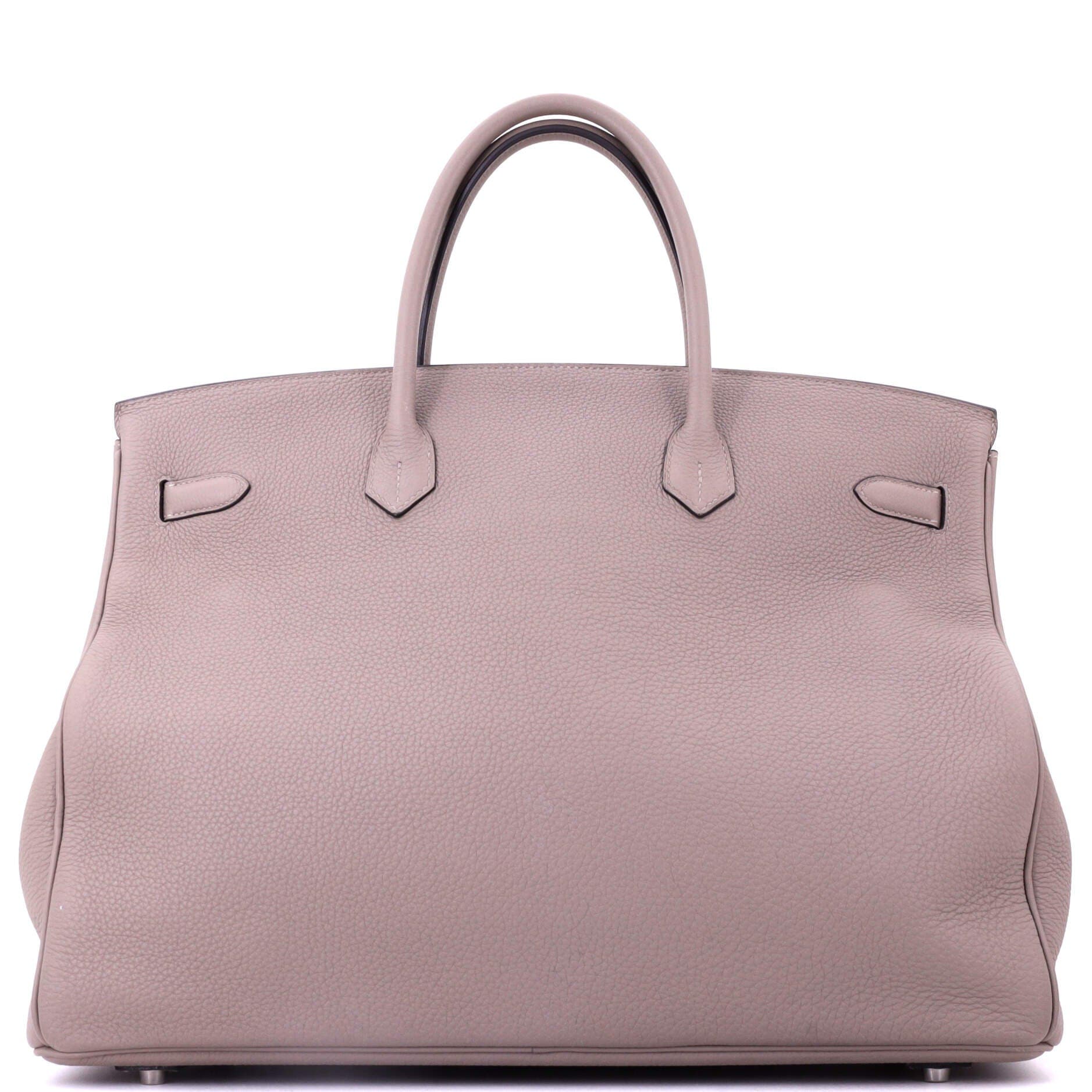 Pre-Owned Hermes Birkin Handbag Grey Togo with Palladium Hardware 40, Alternate, color, Gris Asphalte