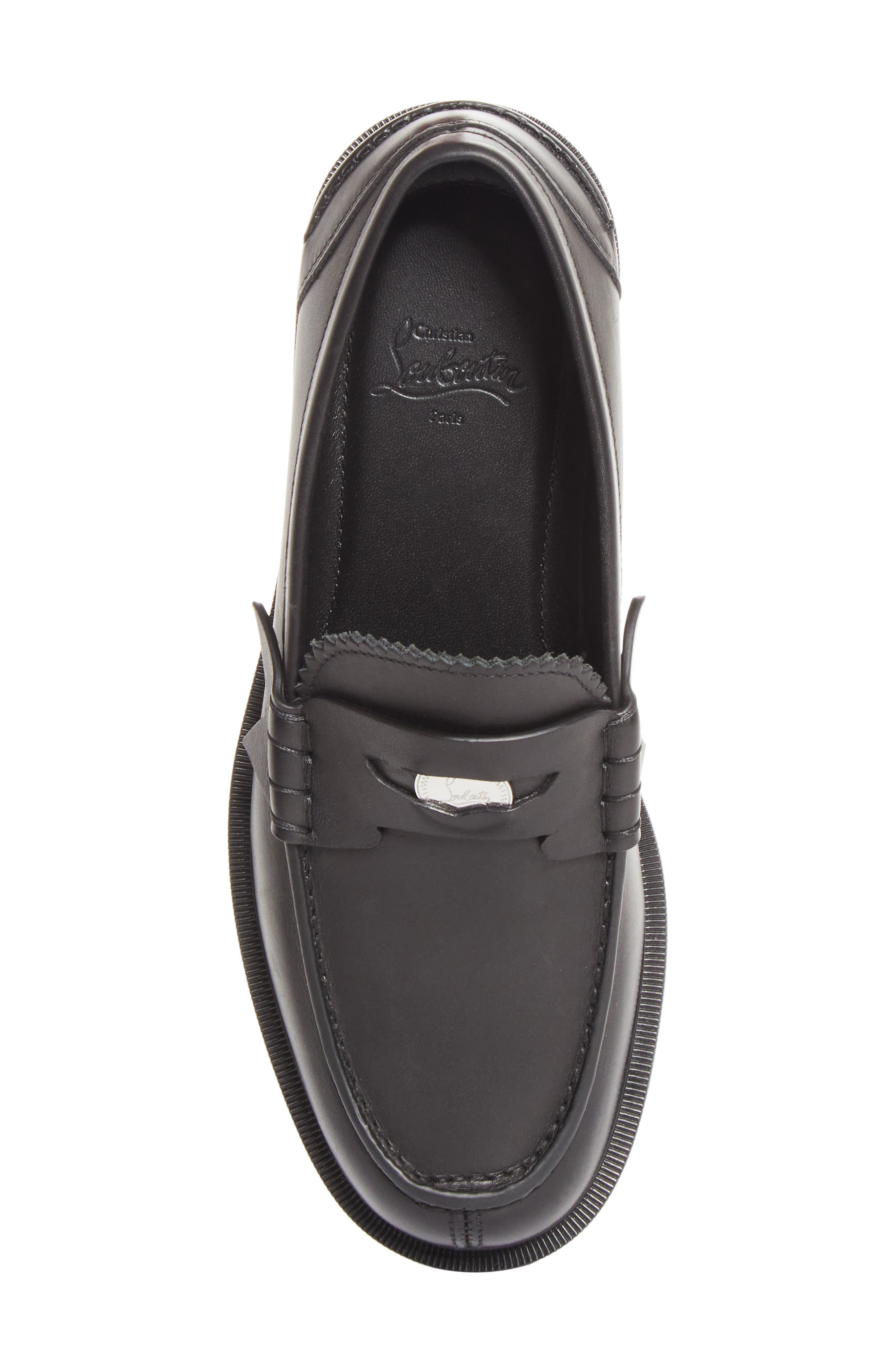The Plato Calf Loafer, Alternate, color, B439 BLACK/ LIN BLACK