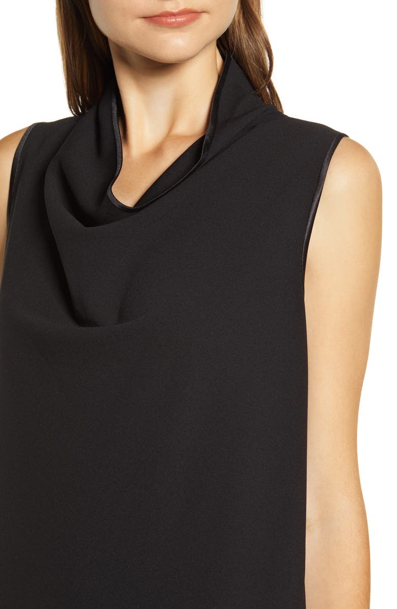 Anne Klein Cowl Neck Crepe Sheath Dress, Alternate, color,