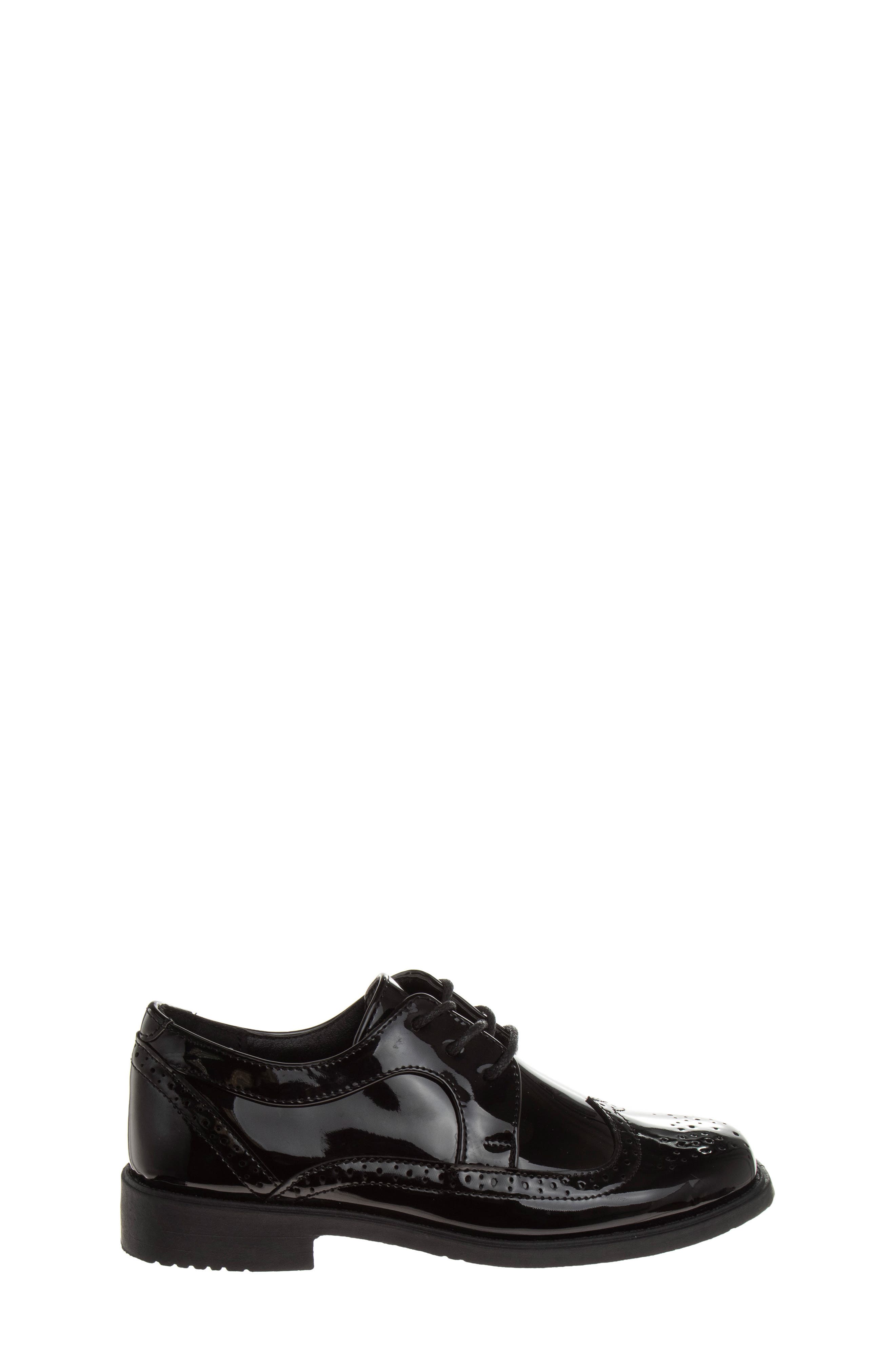 JOSMO Kids' Wingtip Derby, Alternate, color, Black Patent