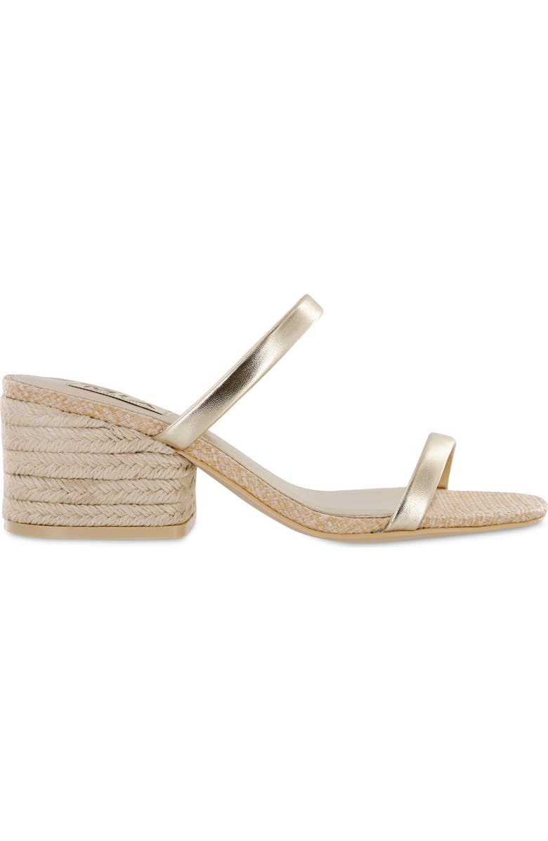 MIA Limited Edition Isabeli Espadrille Slide Sandal, Alternate, color, Soft Gold