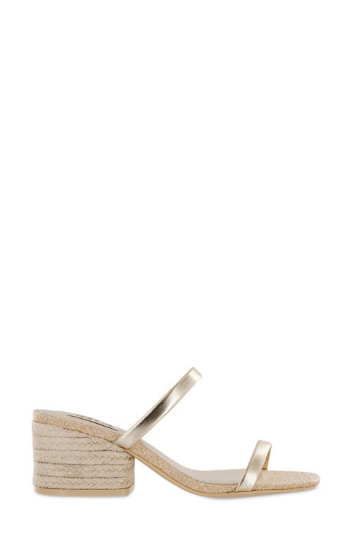 Mia Limited Edition Isabeli Espadrille Slide Sandal In Gold