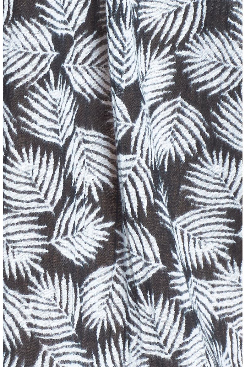 'Alicante' Print Off the Shoulder Top, Alternate, color, BLACK