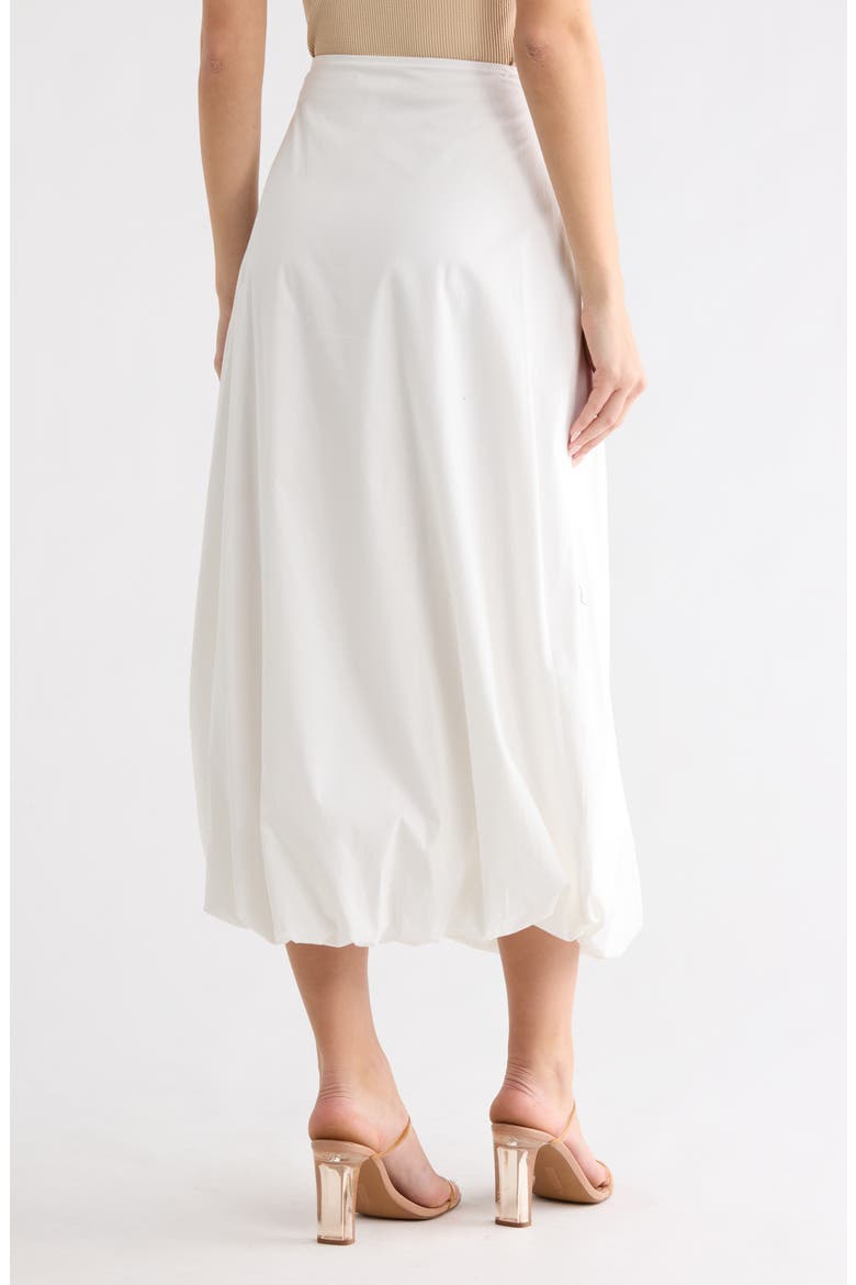 Bubble Midi Skirt, Alternate, color, WHITE