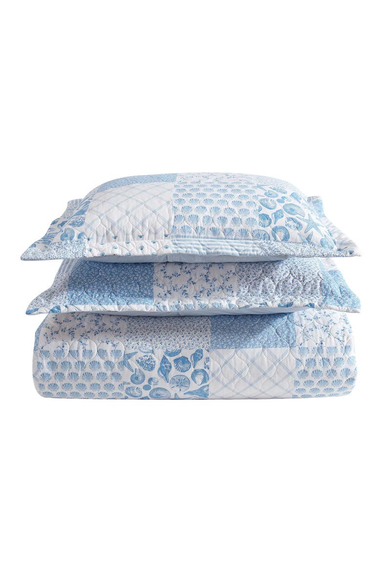 3-Piece Comforter & Sham Quilt Set, Main, color, BLUE