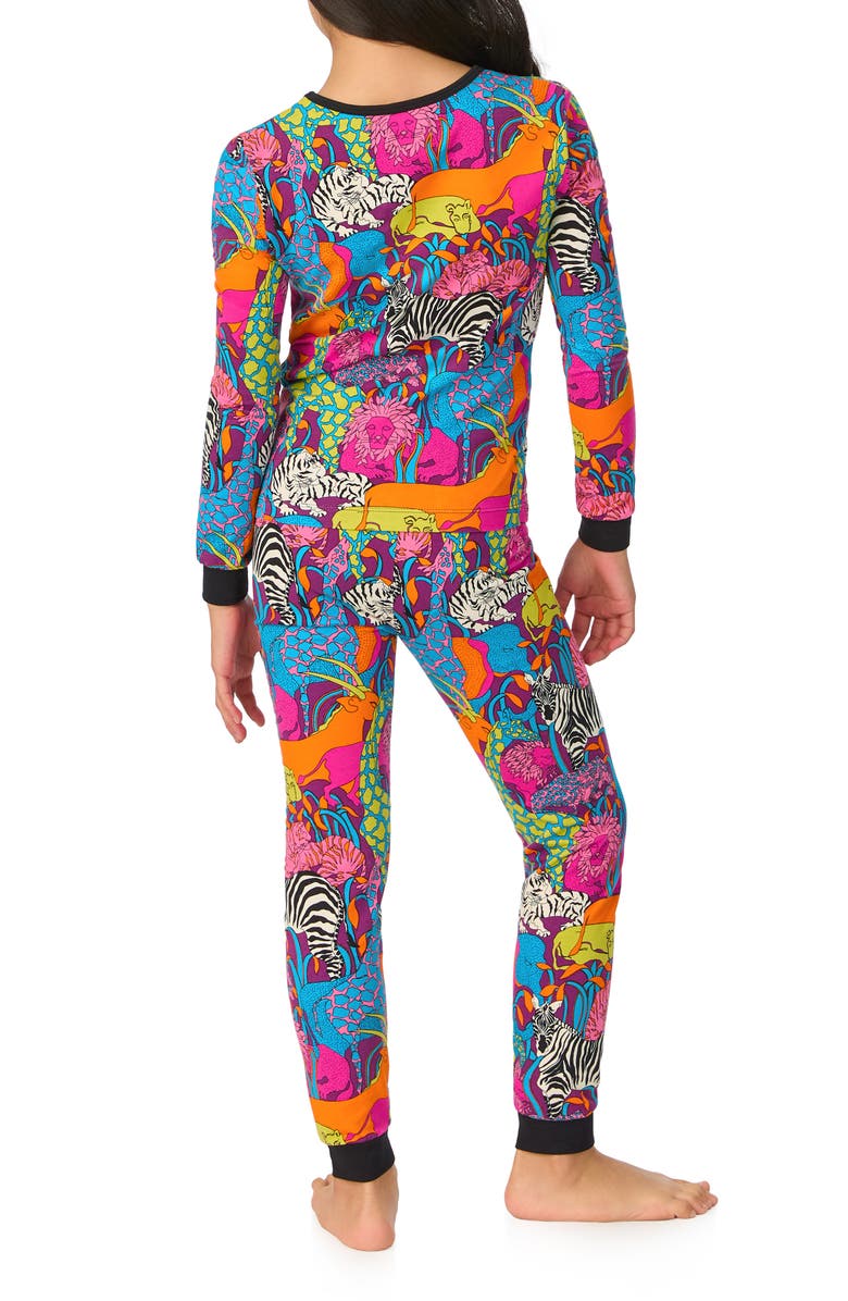 BedHead Pajamas x Trina Turk Kids' Jungle Fitted Two-Piece Pajamas, Alternate, color,