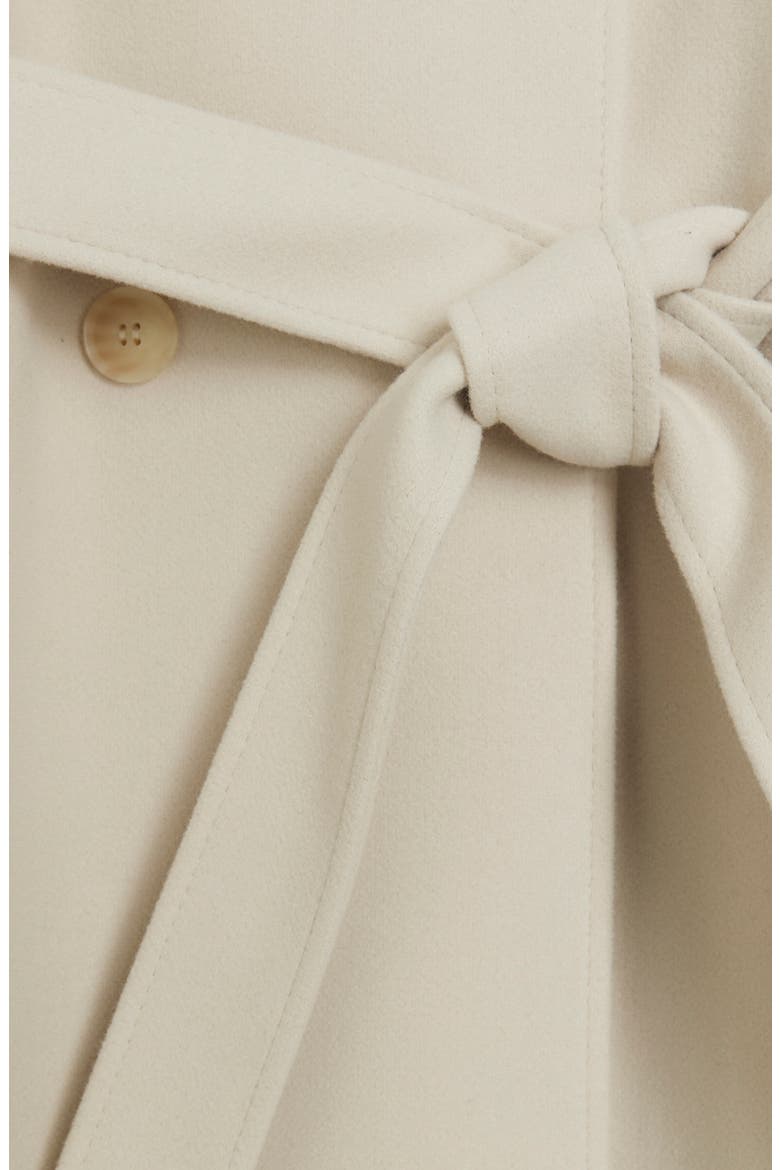 Relaxed Fit Belted Longline Trench Coat, Alternate, color, CREAM