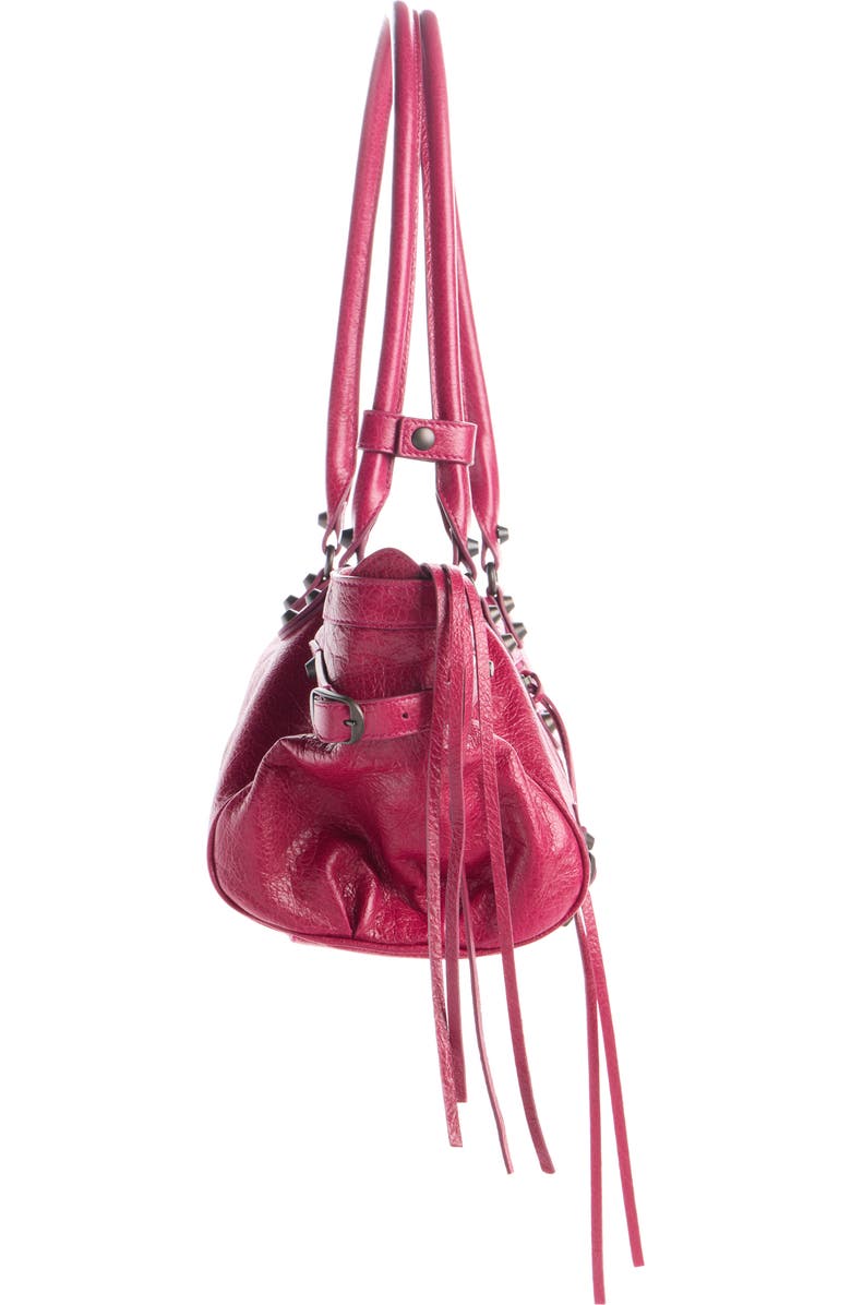 Balenciaga Le City Leather East/West Shoulder Bag, Alternate, color, 5729 Framboise