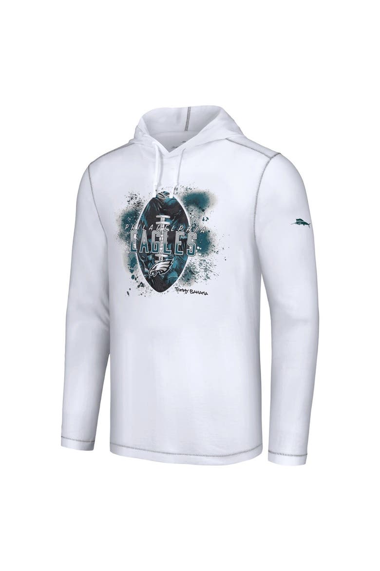 Men's Tommy Bahama White Dallas Cowboys Graffiti Touchdown Pullover Hoodie, Alternate, color, White
