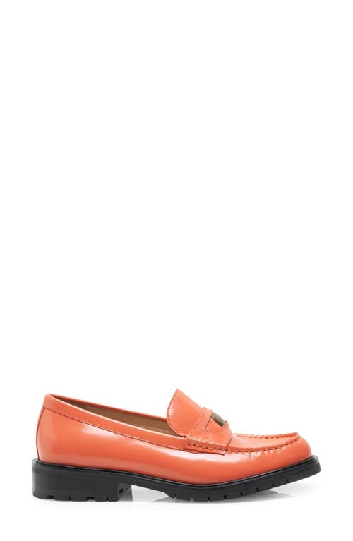 Free People Liv Penny Loafer In Coral Fusion
