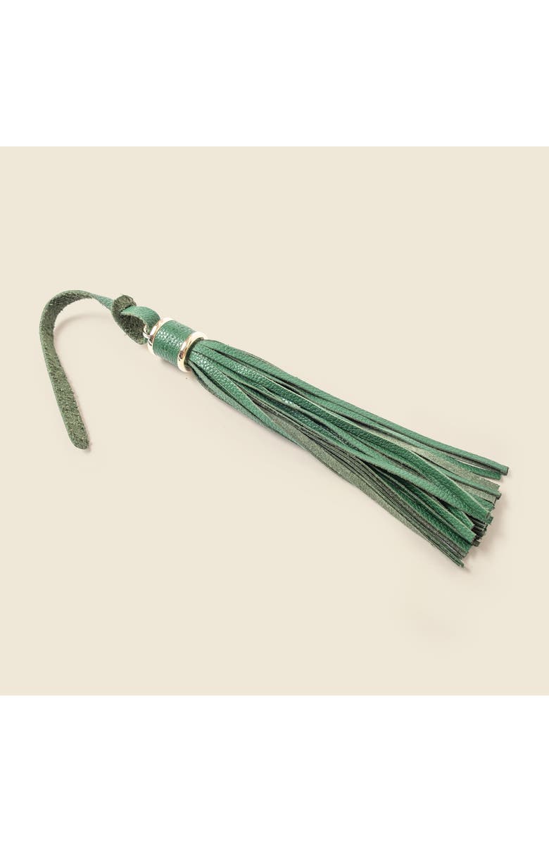 Casupo Leather Tassel Charm, Alternate, color, Green