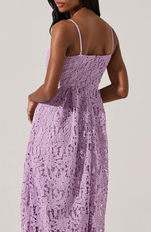 Astr The Label Floral Lace Dress In Orchid