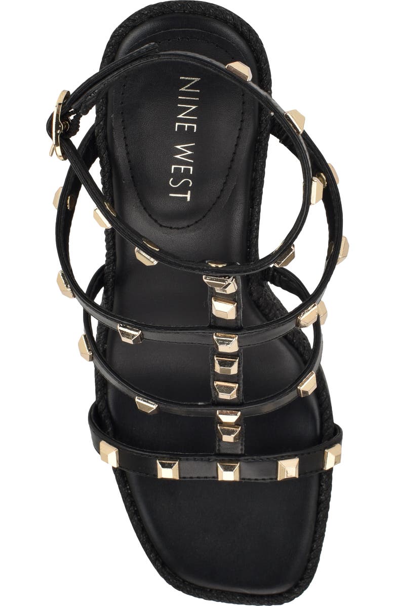 Nine West Sardis Strappy Wedge Sandal, Alternate, color,