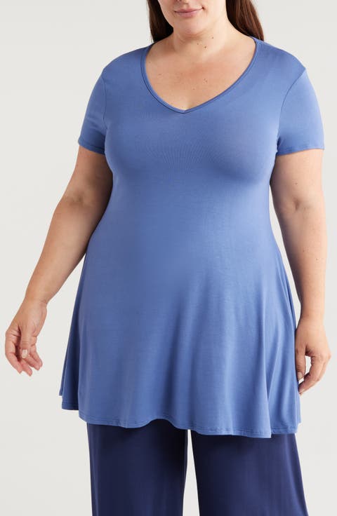 V-Neck Jersey Swing Top