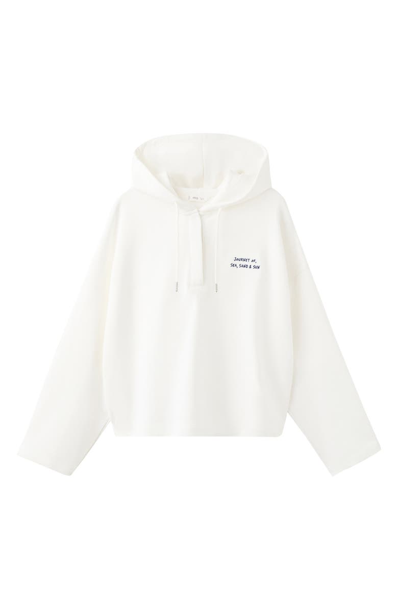 MANGO TEEN Message Graphic Cotton Hoodie, Alternate, color,