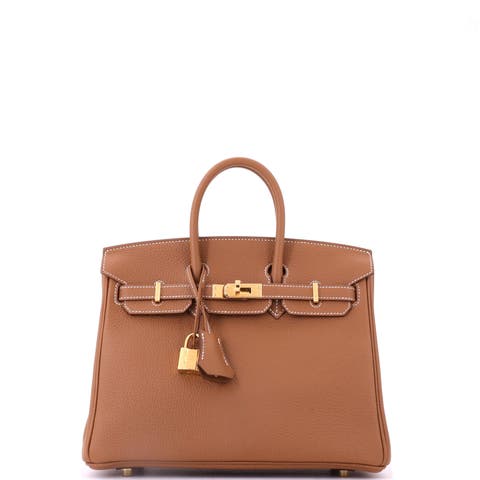 Birkin Handbag Brown Togo with Gold Hardware 25