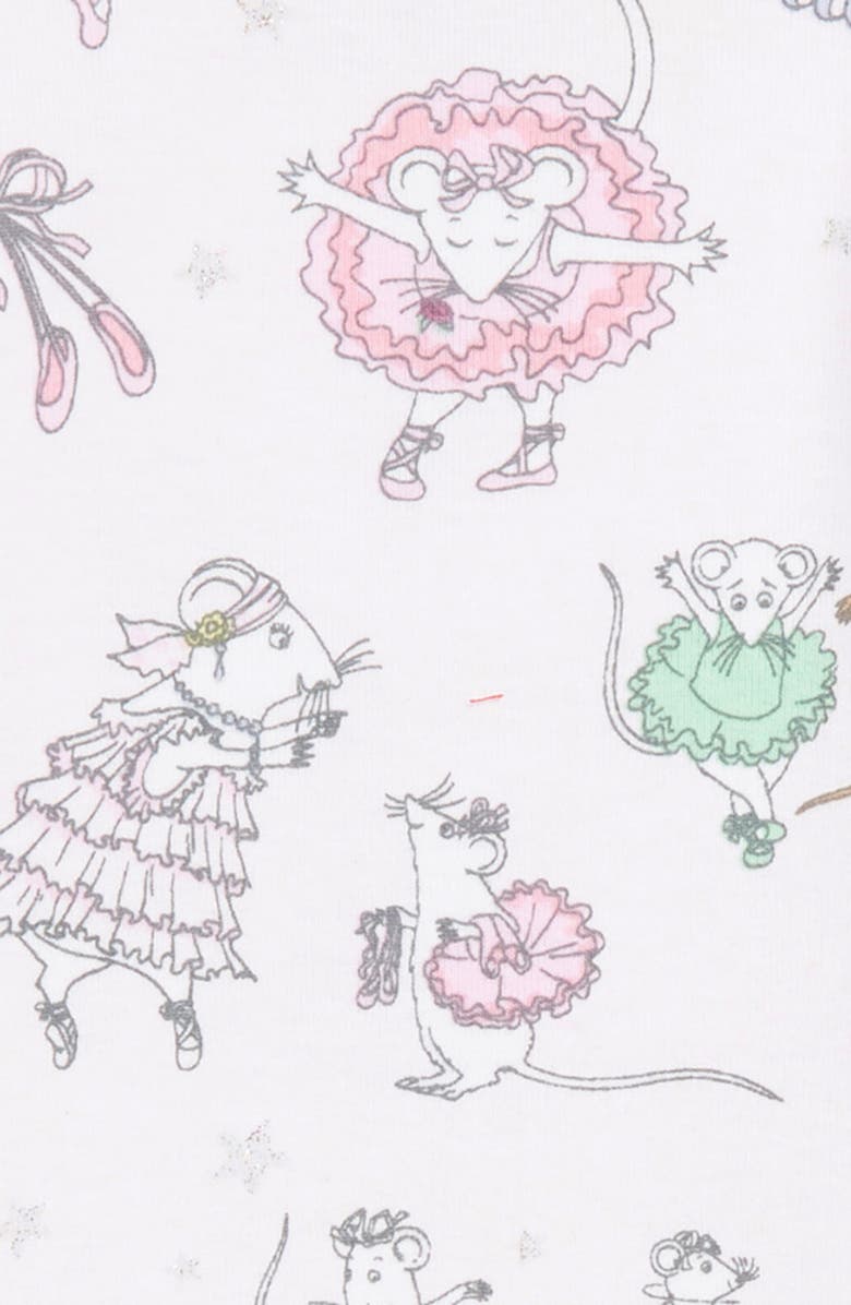 Books to Bed Angelina Ballerina Fitted Two-Piece Pajamas & Book Set, Alternate, color, 