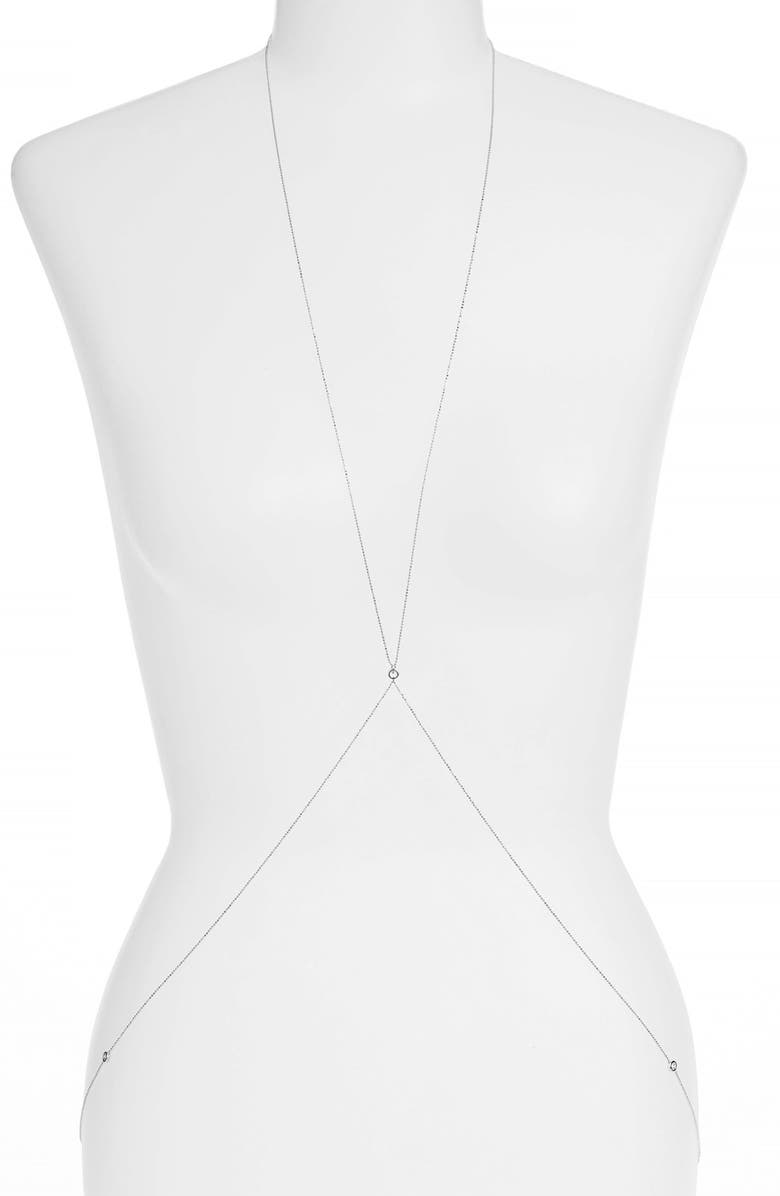 Nadri 'Salome' Bezel Set Cubic Zirconia Body Chain, Main, color, 