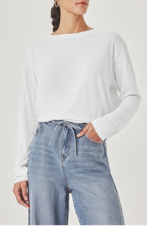 Lila Long Sleeve Cotton Top