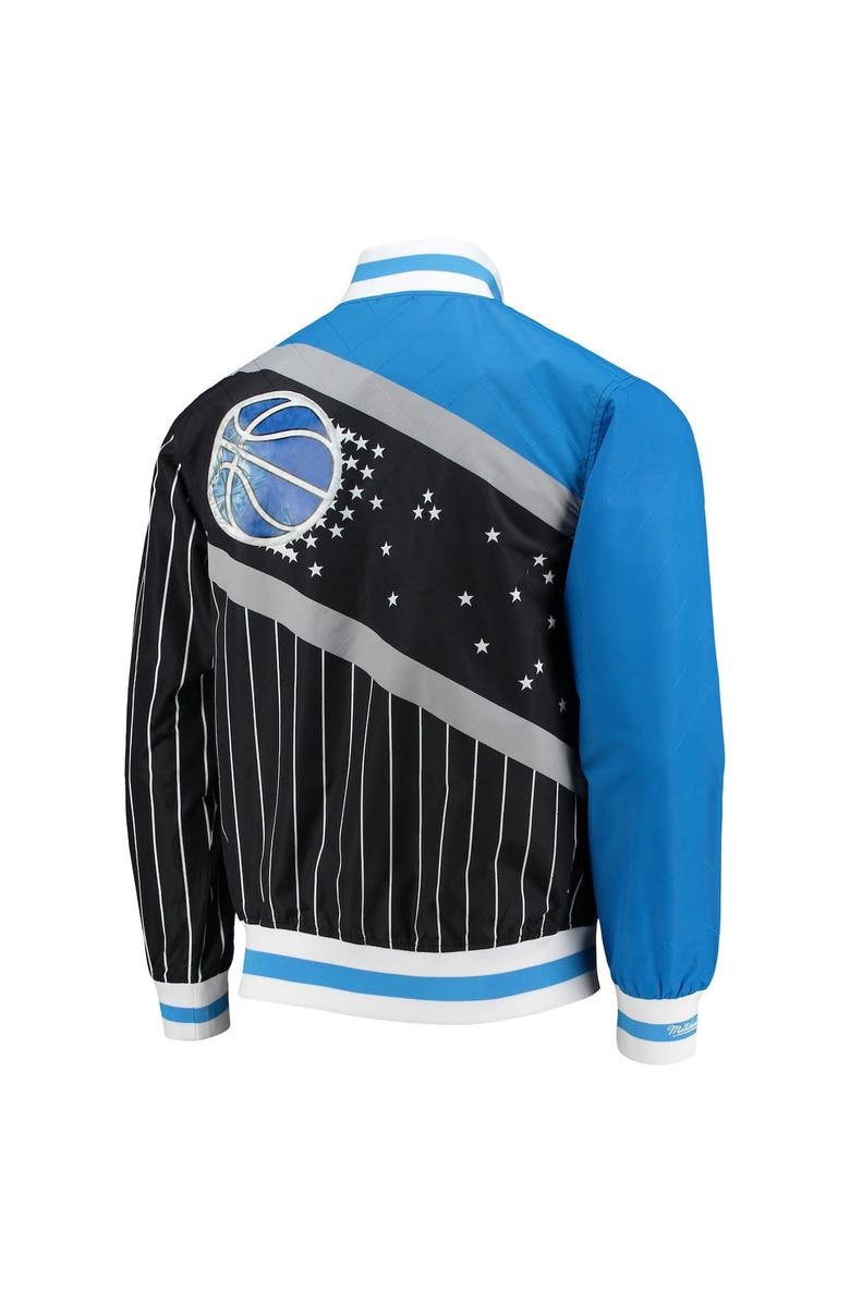 Mitchell & Ness Men's Orlando Magic Black Mitchell & Ness Hardwood Classics 75th Anniversary Authentic Warmup Full-Snap Jacket, Alternate, color, 