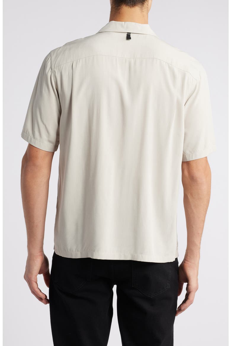 Avery Solid Camp Shirt, Alternate, color, DOVE