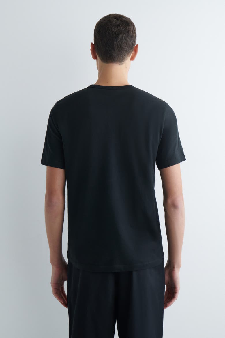 Brushed-Cotton Shirt, Alternate, color, BLACK