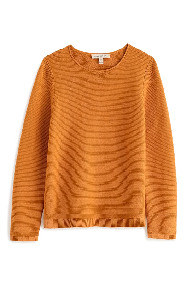Makers Organic Cotton & Recycled Cotton Sweater, Alternate, color, AMBER