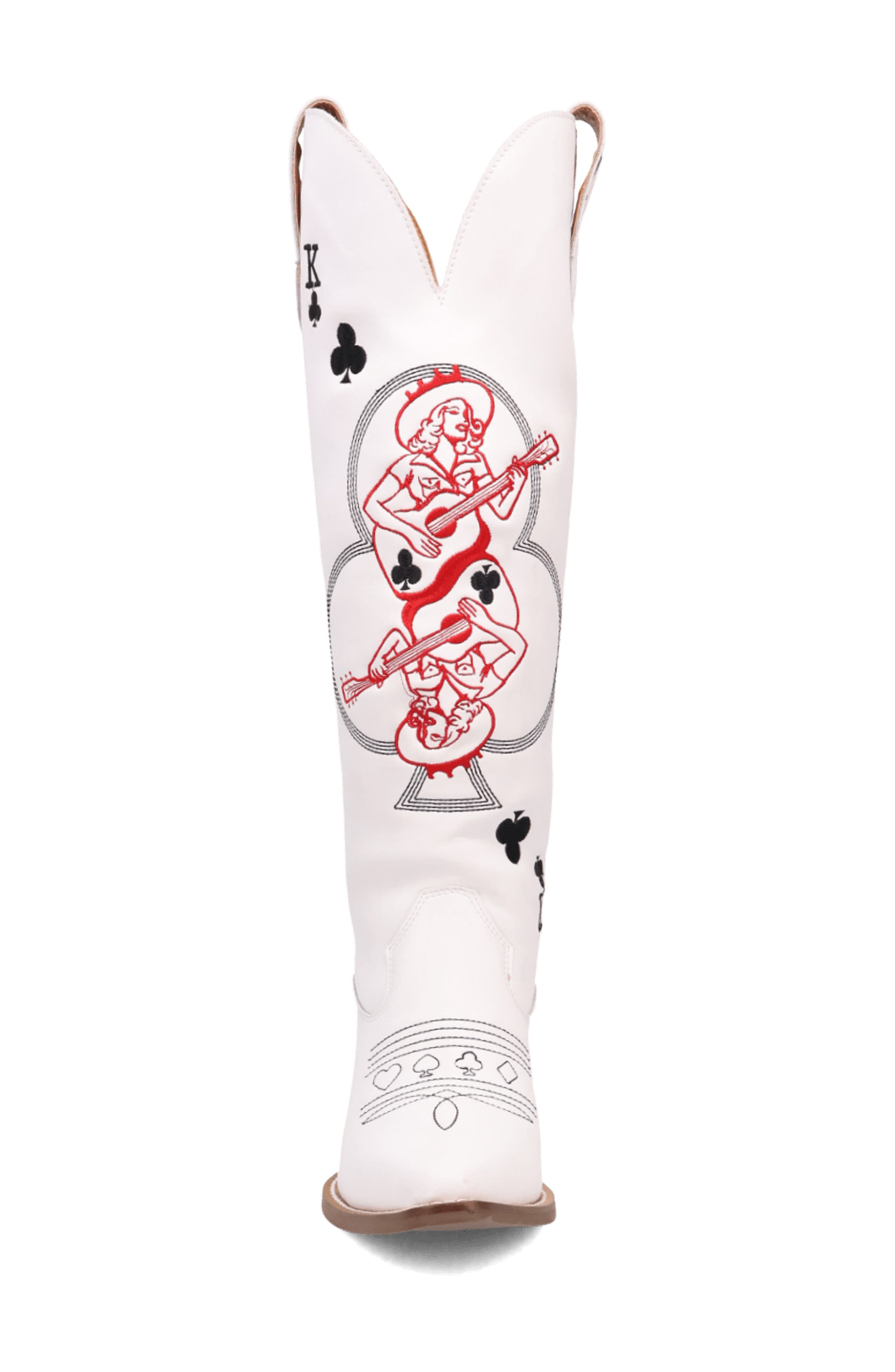 King of Clubs Western Boot, Alternate, color, WHITE