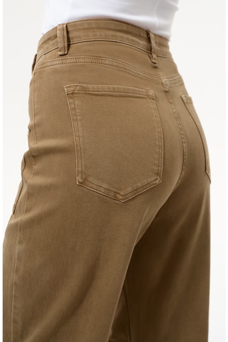 High Waist Patch Pocket Wide Leg Barrel Jeans, Alternate, color, KINETIC