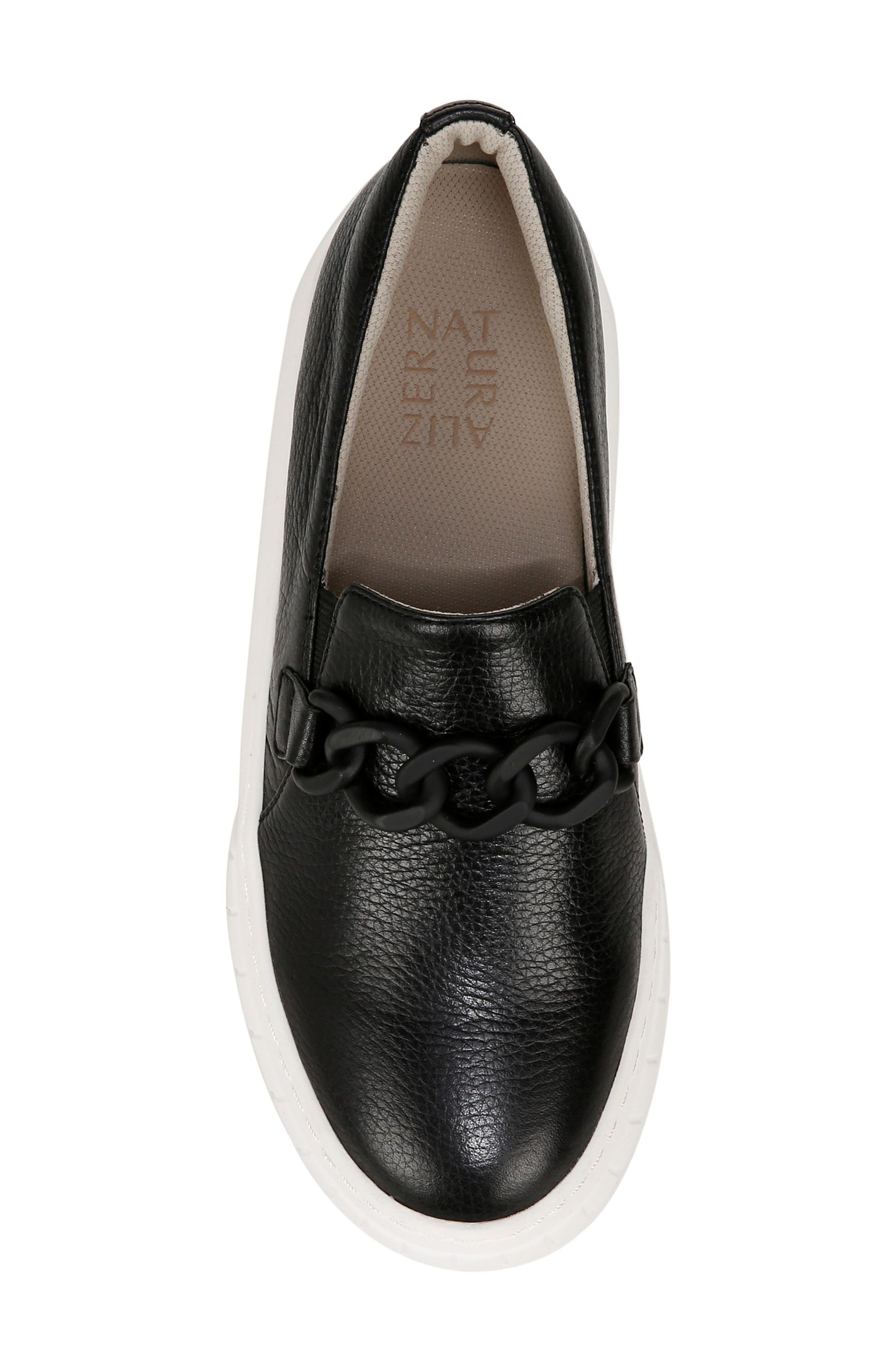 Naturalizer Daphne Slip-On Platform Sneaker, Alternate, color, Black Leather