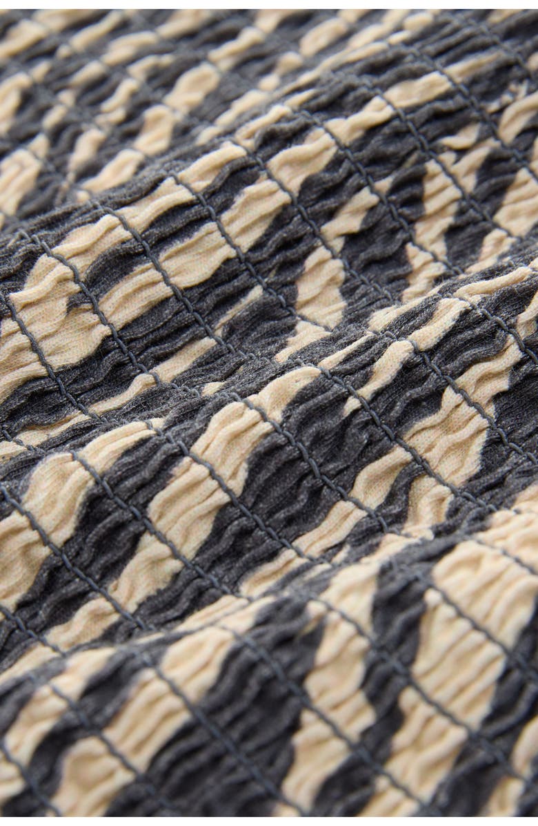 NEXT Asymmetric Sleeveless Shirred Top, Alternate, color, Grey