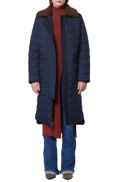 NWT Andrew Marc New York Sz XXL Navy Blue 2024 Long Wool Beautiful Coat Retail: $270