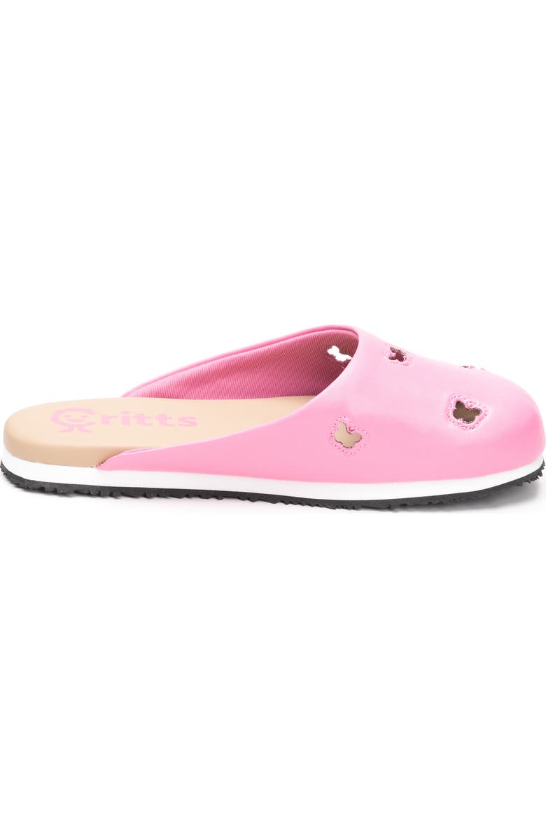 CRITTS Flip Critts Clog, Alternate, color, Hot Pink Butterflies