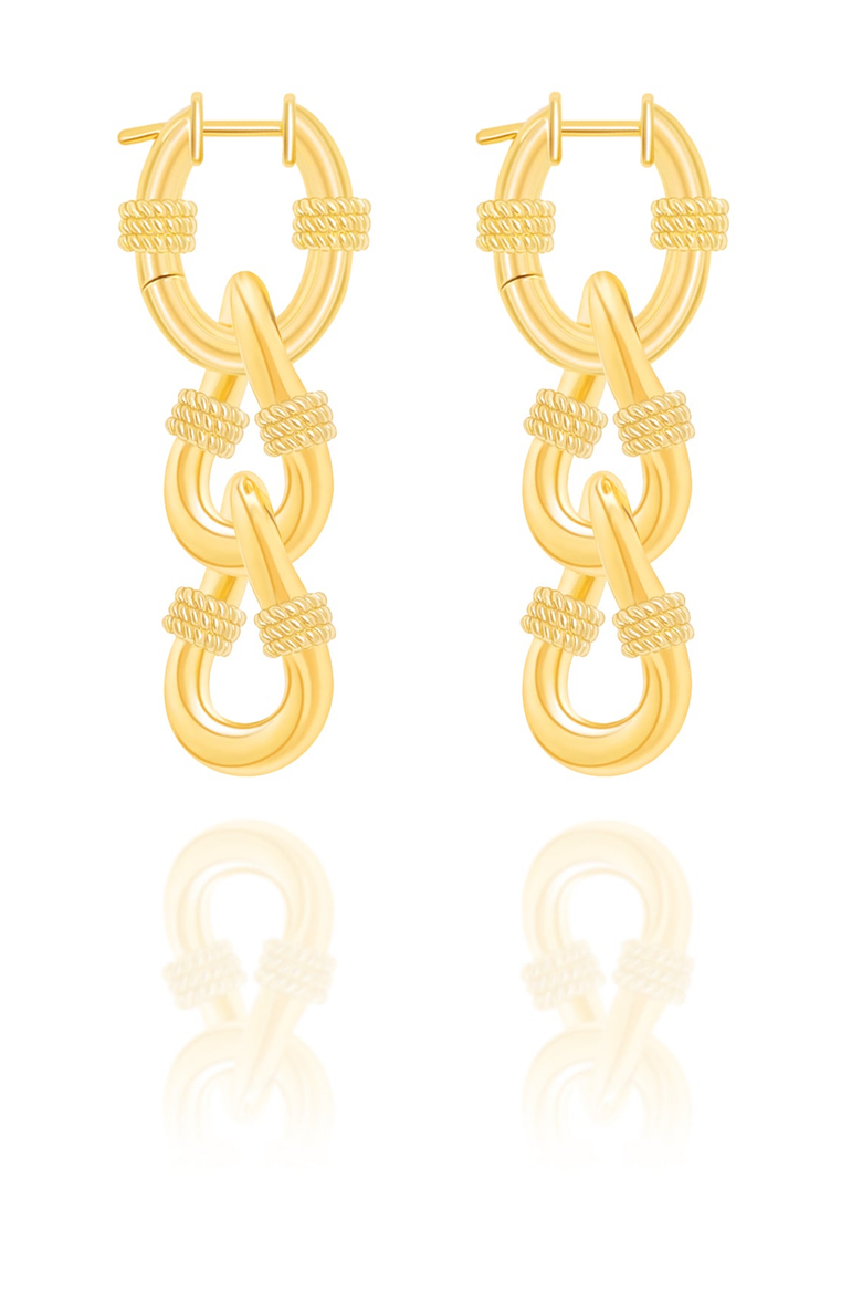Bohemian Paradise Earrings, Alternate, color, 18K Gold