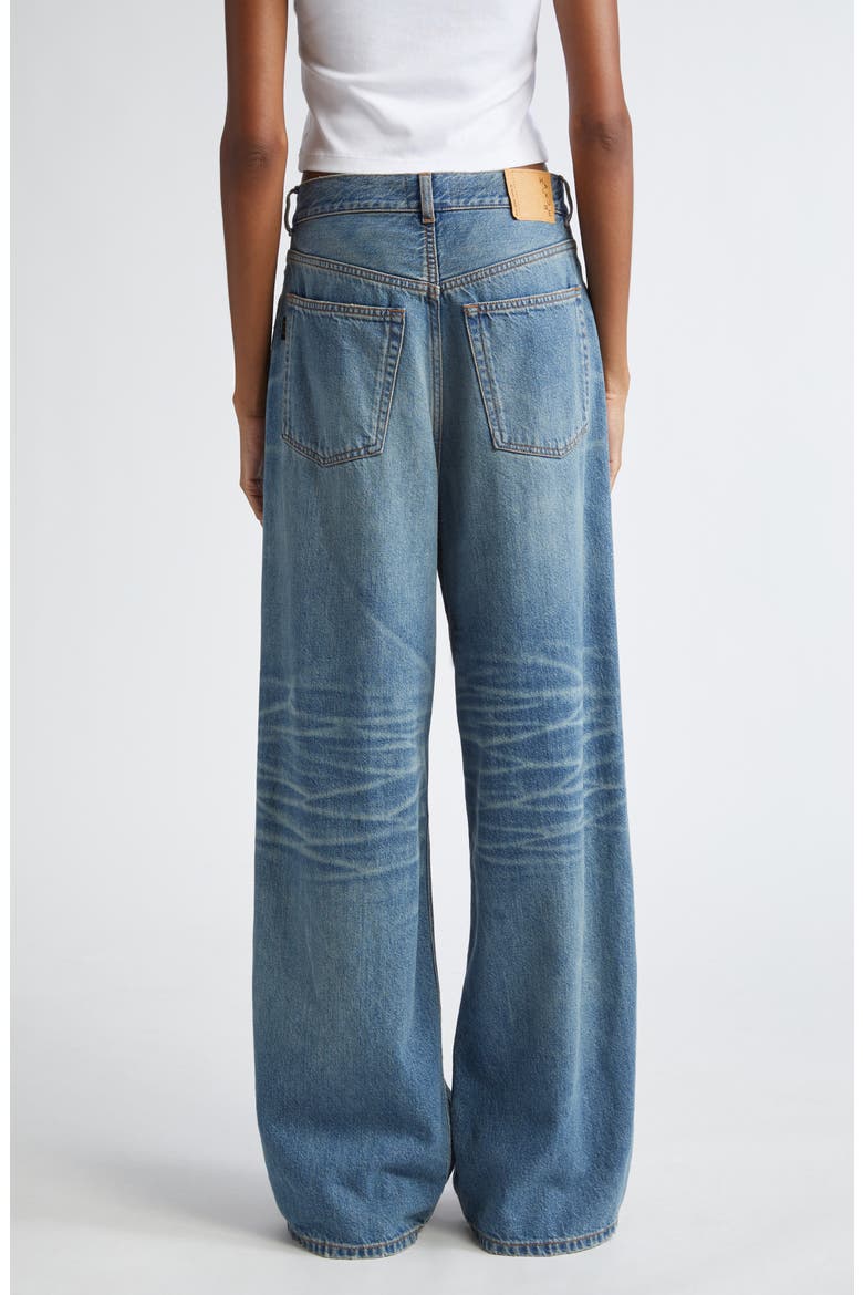 Candy Pleated Wide Leg Jeans, Alternate, color, BLUE TENCEL