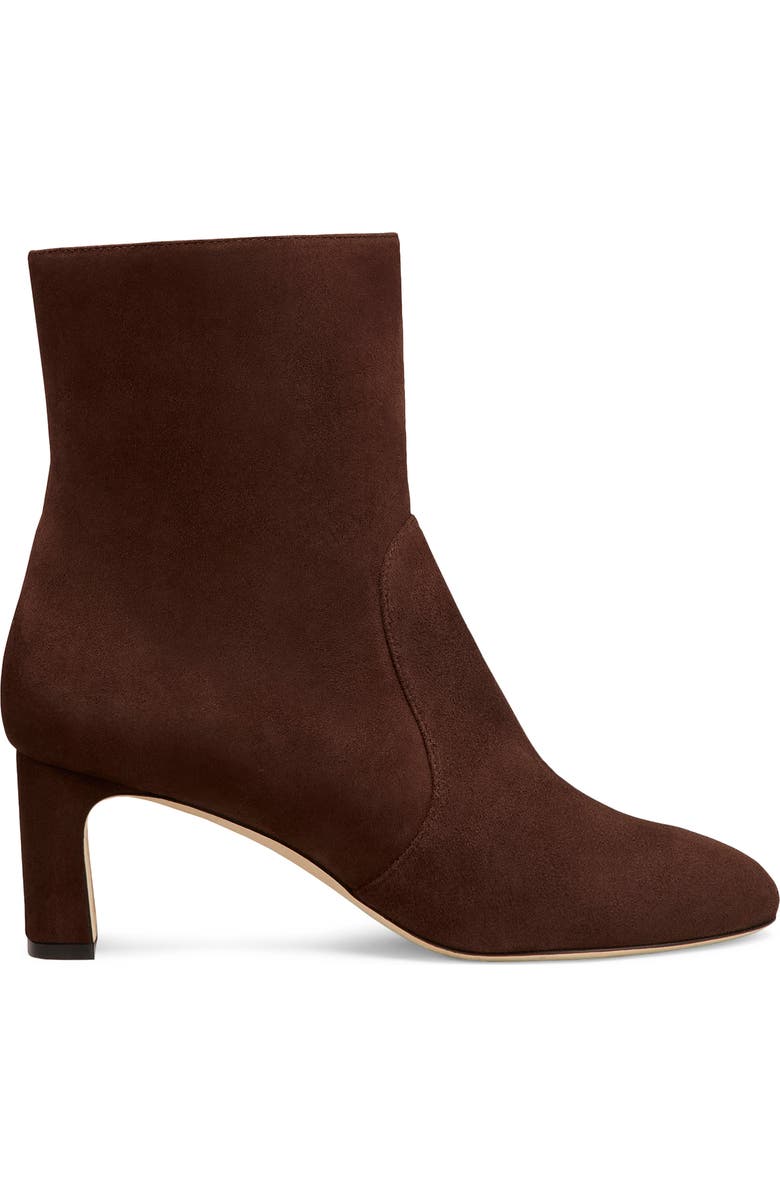 Stuart Weitzman Babette 60 Leather Bootie, Alternate, color, Walnut Suede