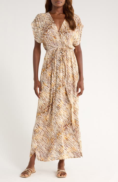 Wrap Maxi Cover-Up Dress