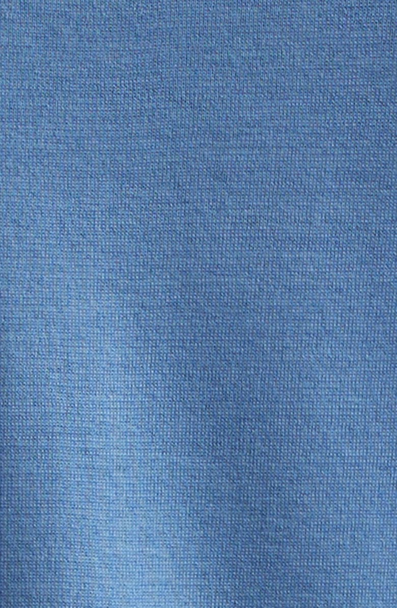 John Smedley Hilcote Merino Wool & Sea Island Cotton Gauze T-Shirt, Alternate, color, Azul