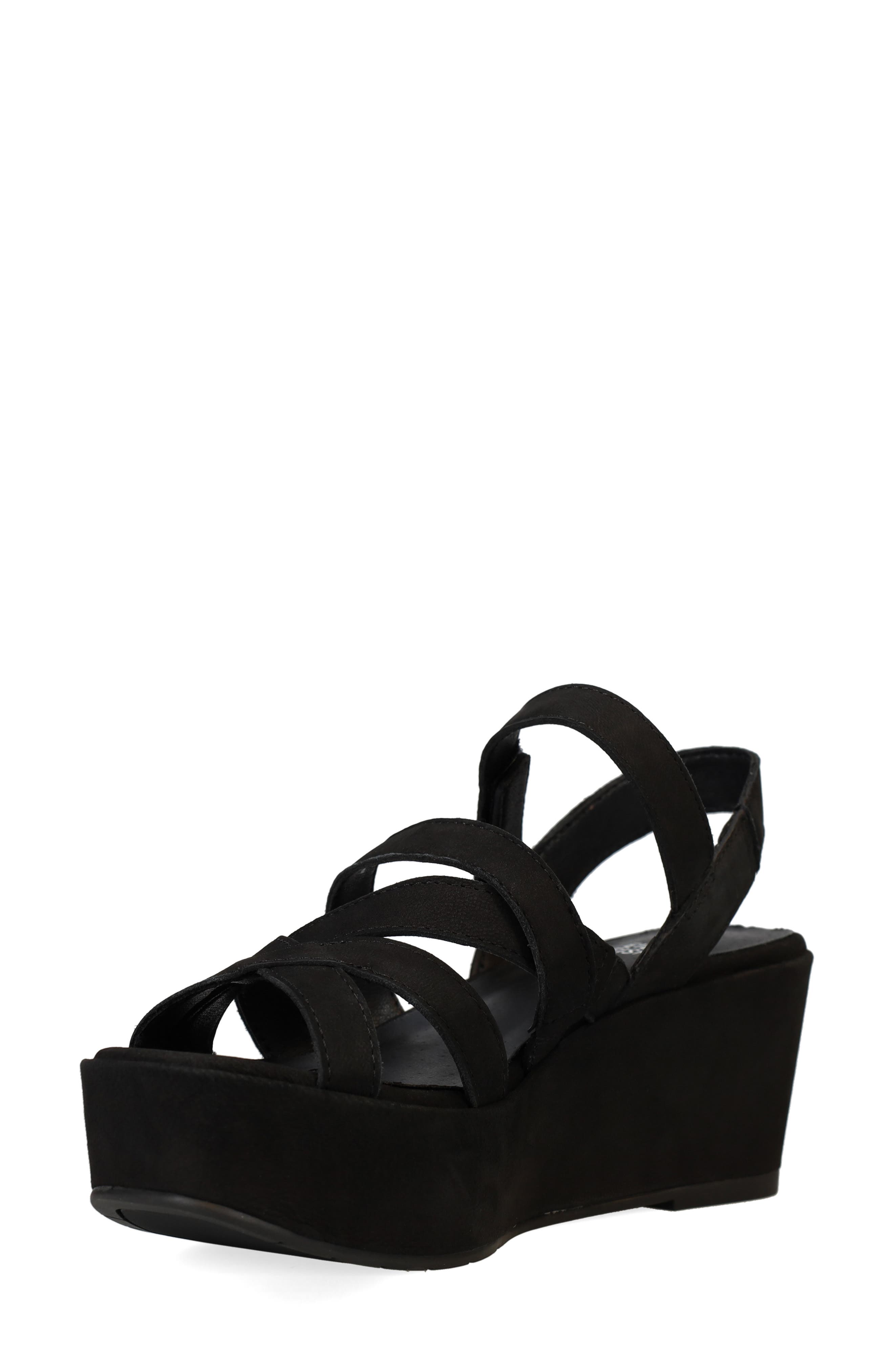 Eileen Fisher Mazy Strappy Platform Sandal, Alternate, color, Black