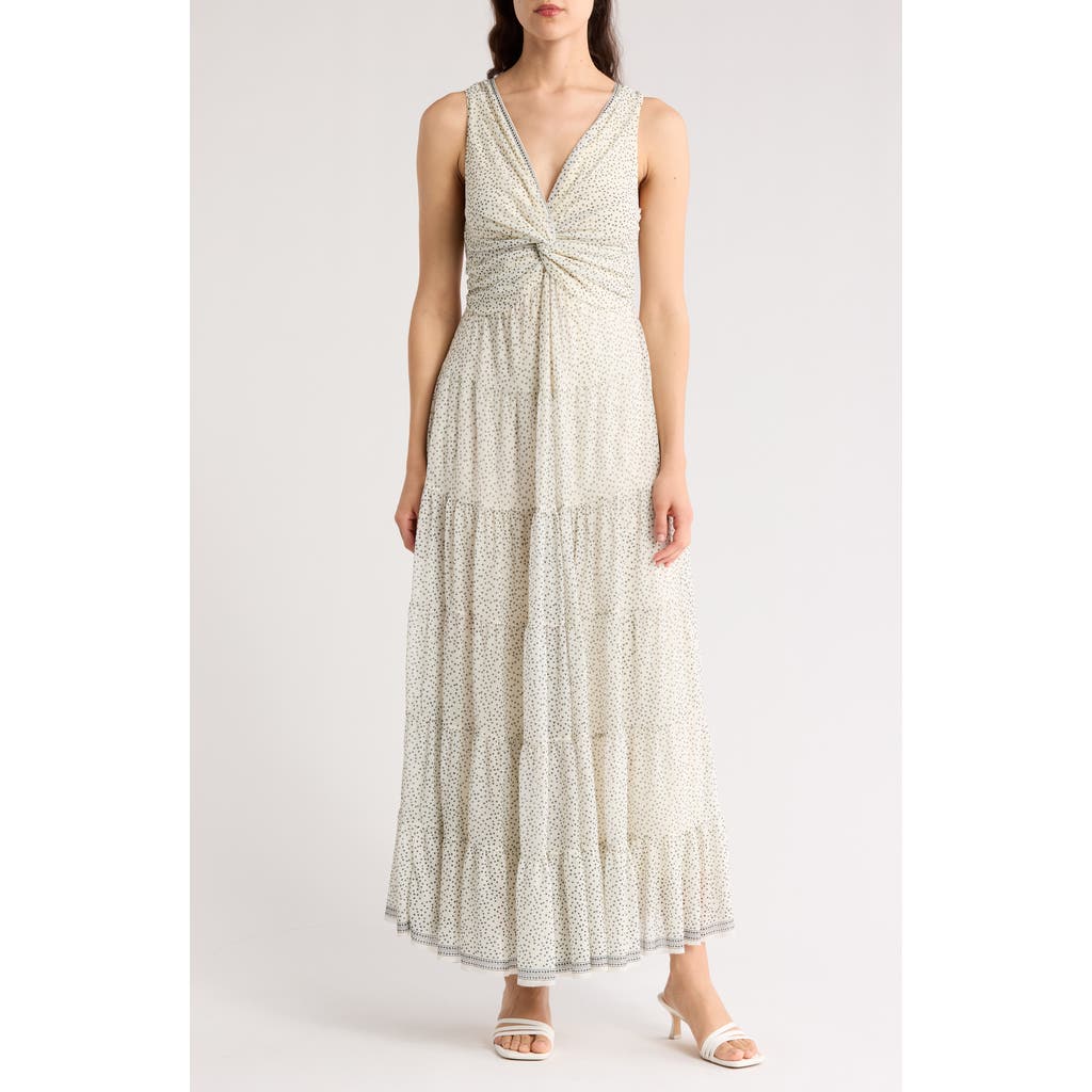 MAX STUDIO MAX STUDIO TWIST FRONT SLEEVELESS MAXI DRESS