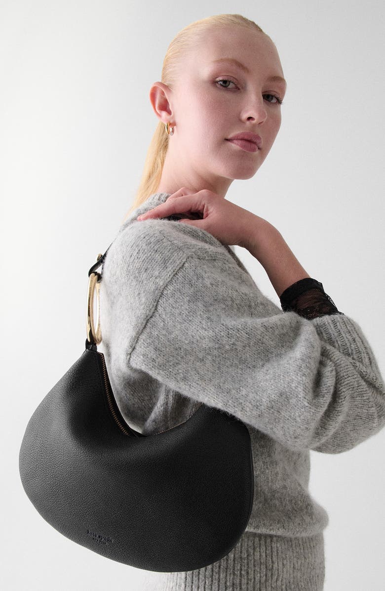 Kate Spade New York the bangle pebbled leather shoulder bag, Alternate, color,