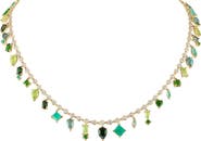 EDEN PRESLEY 14k Gold Multi Sapphire Collar Necklace