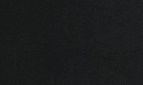 Kenneth Cole Ribbed Sleeve Wool Blend Coat In Black