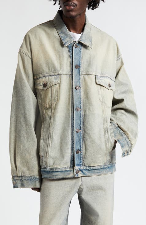 Balenciaga mens jean jacket online