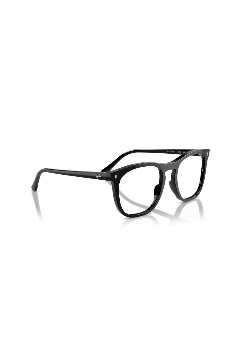 Ray-Ban 53mm Square optical glasses, Alternate, color, Black