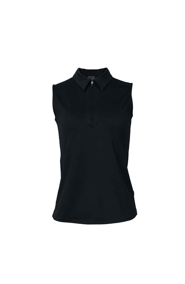 JOFIT Sleeveless Womens Golf Polo, Main, color, Black