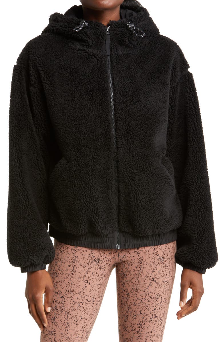 Zella Logan Faux Shearling Jacket, Alternate, color,