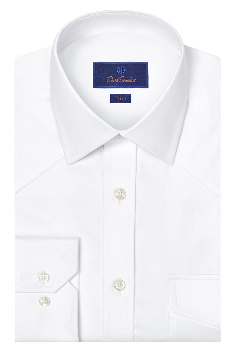 Trim Fit Western Dress Shirt, Alternate, color, WHITE