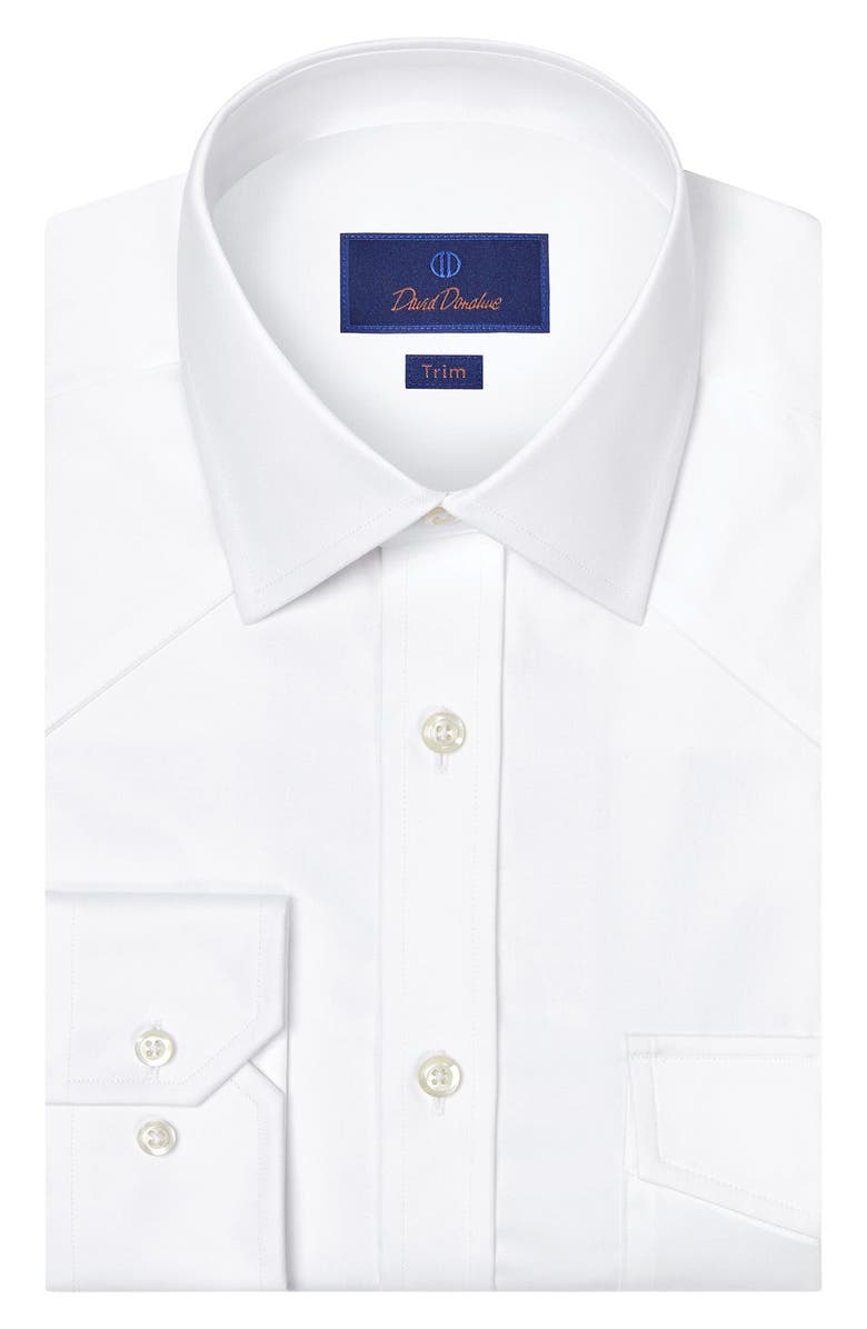 David Donahue Trim Fit Western Dress Shirt, Alternate, color,