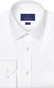 David Donahue Trim Fit Western Dress Shirt